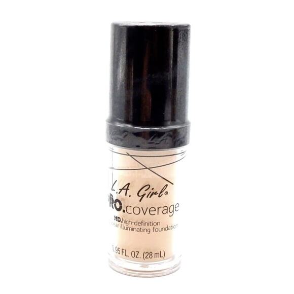 L.A. Girl HD Pro Coverage Illuminating Foundation GLM643 Porcelain - Picture 1 of 3
